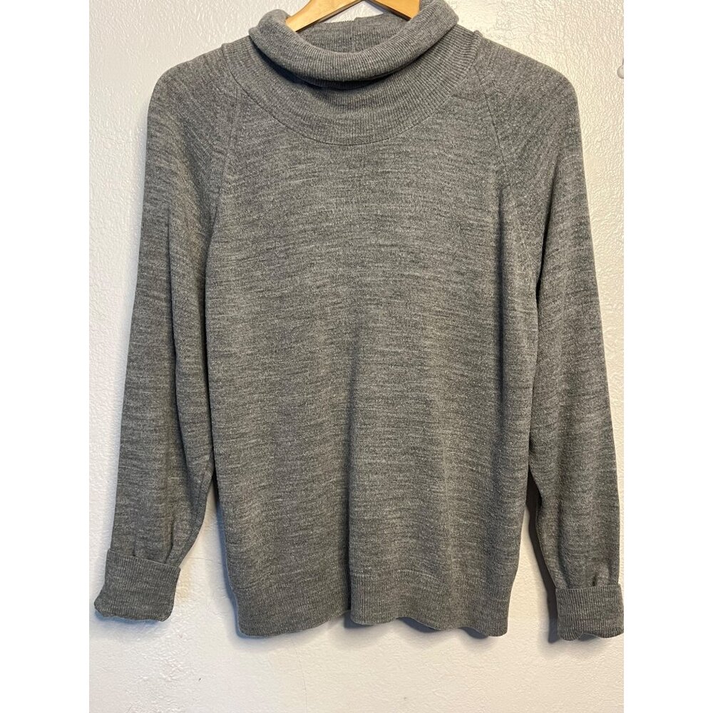 Vintage Designers Originals Womens 38 Medium Gray Turtleneck Sweater USA Acrylic - Picture 8 of 16
